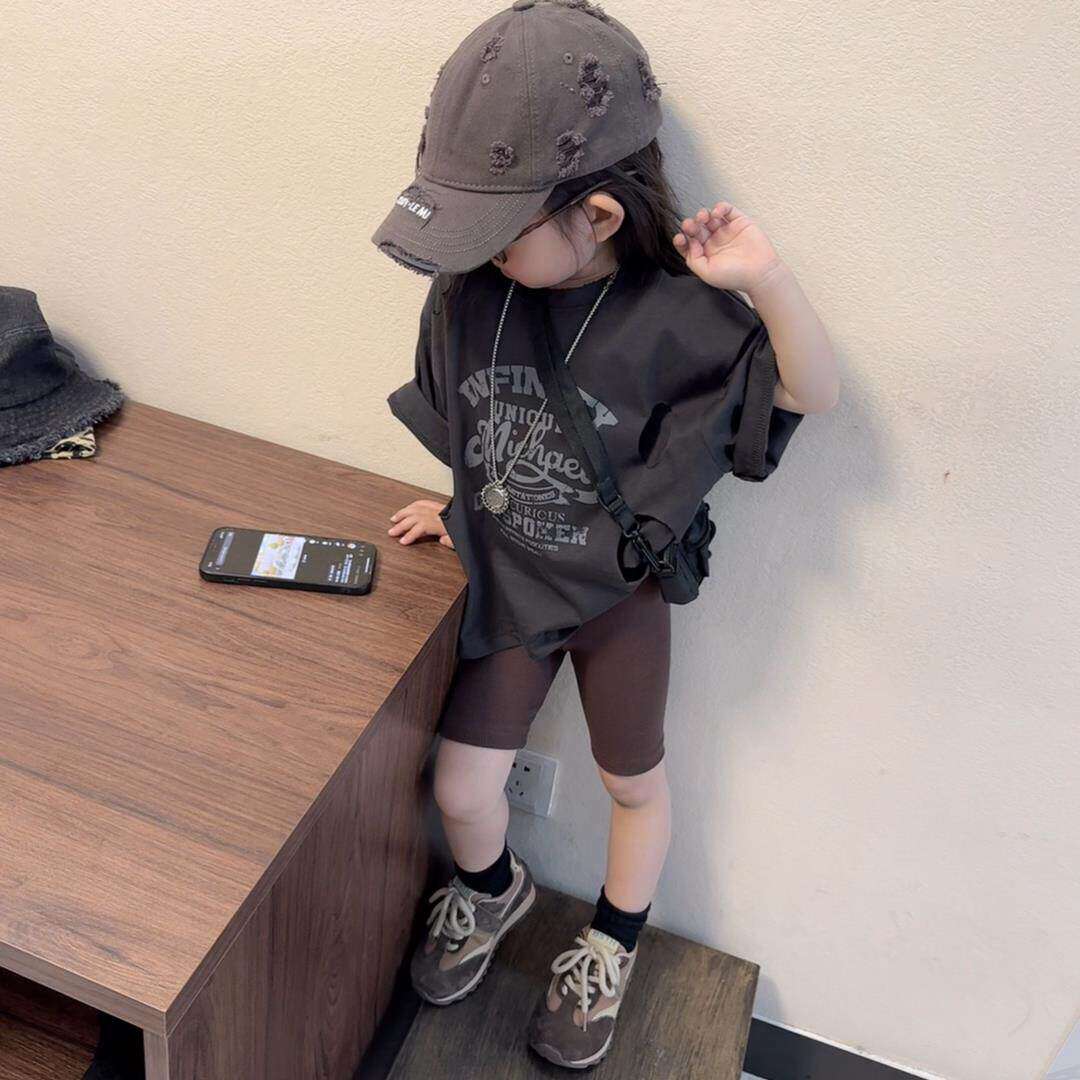 欧洲站韩版女童夏季套装