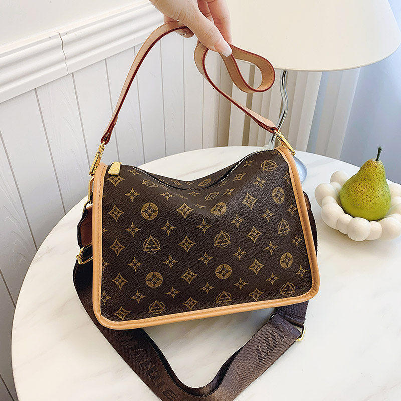 欧洲站时尚宽肩带通勤女包2025新款潮高级质感百搭大容量腋下单肩