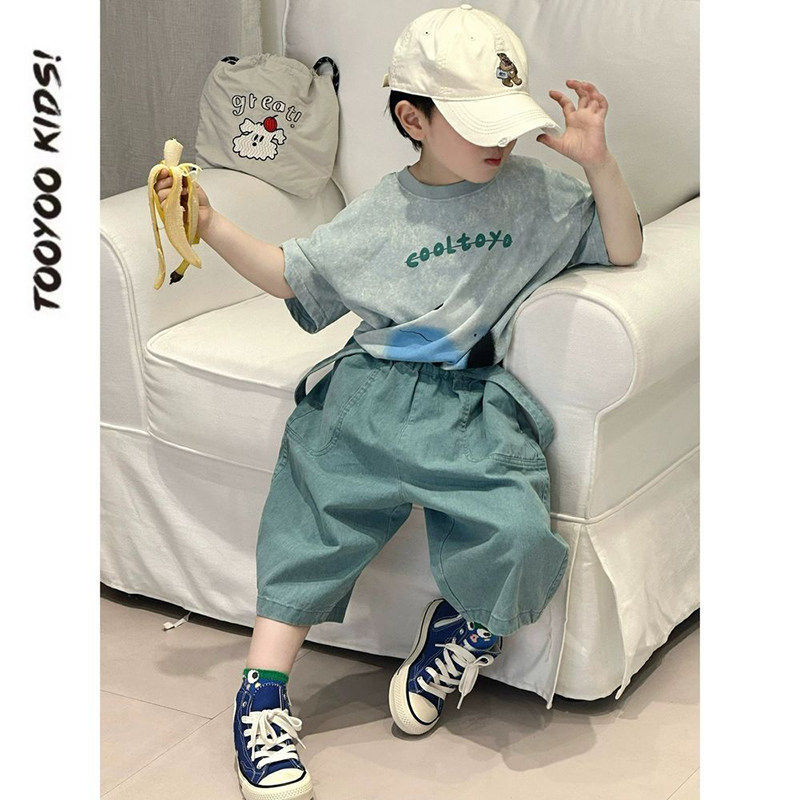 欧洲站男童夏装2026新款