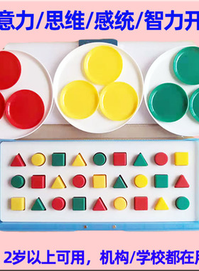 儿童专注力感统训练器材全脑开发视动统合益智能学具洋玩333教具