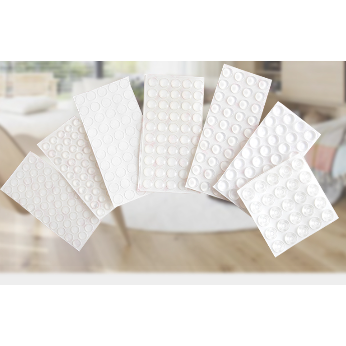 硅胶防撞贴门把手静音贴家具柜门防撞颗粒墙贴冰箱防碰撞缓冲胶垫