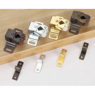 家具衣柜门橱门吸卡扣夹强力磁吸磁铁碰珠吸合器按压开关锁扣门扣