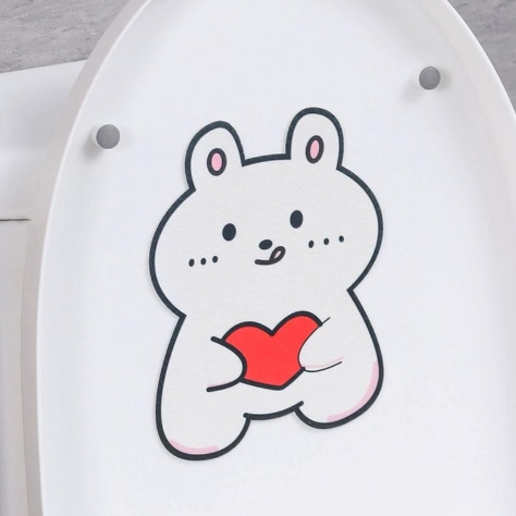 自粘式马桶除臭贴毛毡马桶贴卡通去异味留香贴座便器装饰贴消臭贴