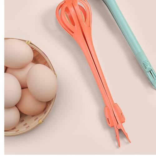 多功能打蛋夹夹子厨房搅拌打奶二合一长柄手动捞面条夹勺子耐高温