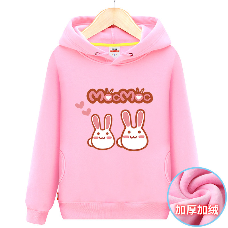 巴布嘟嘟童装女童加绒卫衣儿童女孩子秋冬装小童加厚连帽外套保暖|ruв категории Детская одежда, свитер/свитер - от Buy2taobao.com для оказания профессиональной услуги покупки агента Taobao