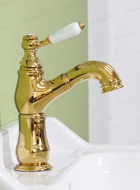 banmell 法式伸缩 NP水嘴 SD阀芯 陶瓷把手 抽拉式复古面盆水龙头