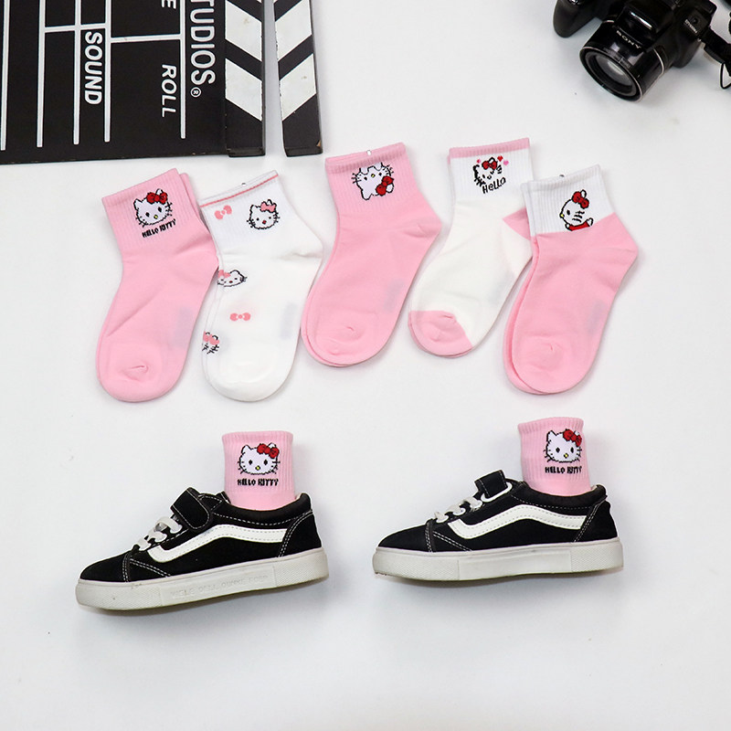 儿童春秋袜子夏季薄款女童春款纯棉大童女春夏女孩中筒公主袜小孩