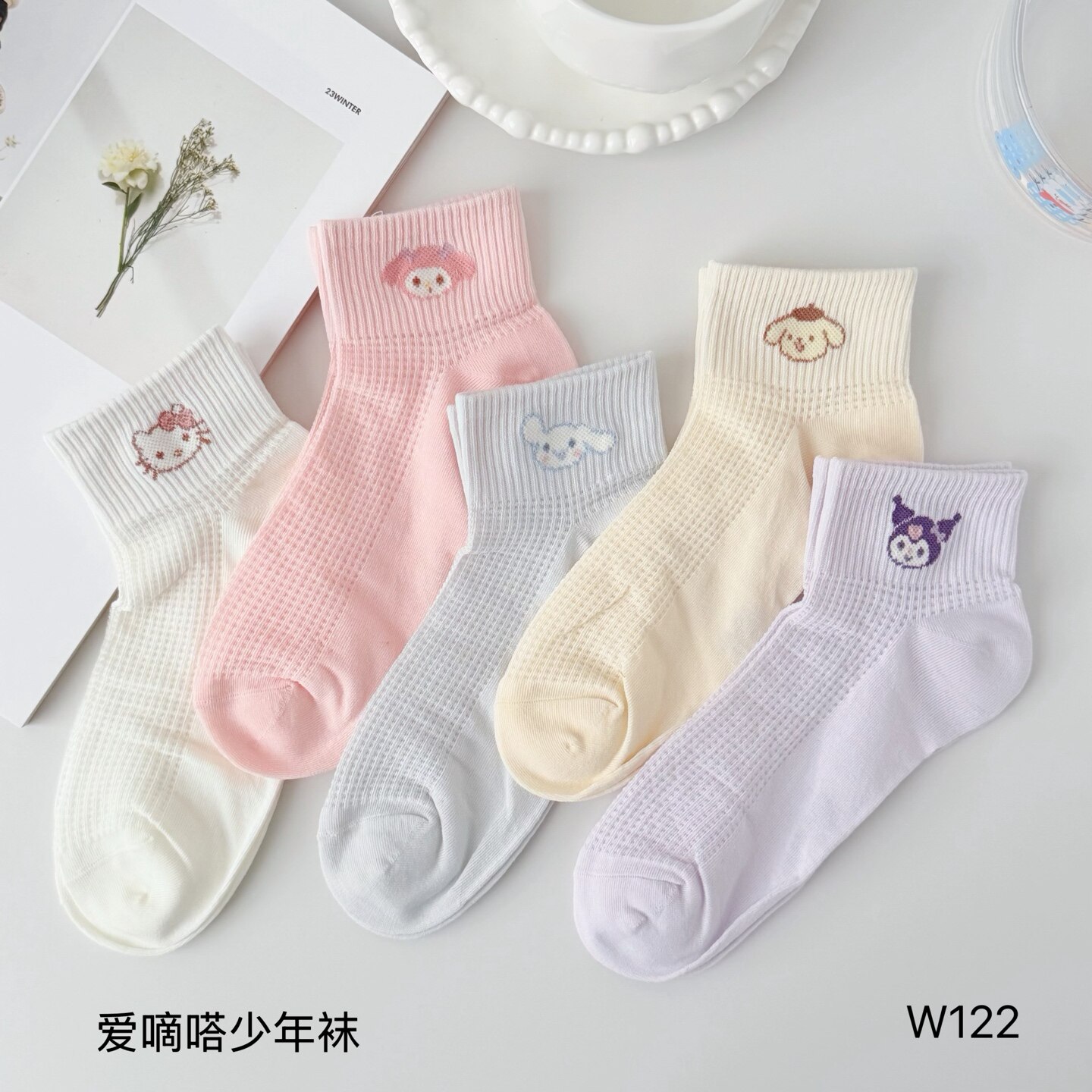 白色袜子夏薄款女纯棉短袜可爱透气新款爆款夏天高中生短筒袜棉袜