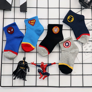 儿童袜子春夏季薄款纯棉男童夏天透气宝宝男中大童5-7-9-15岁春秋