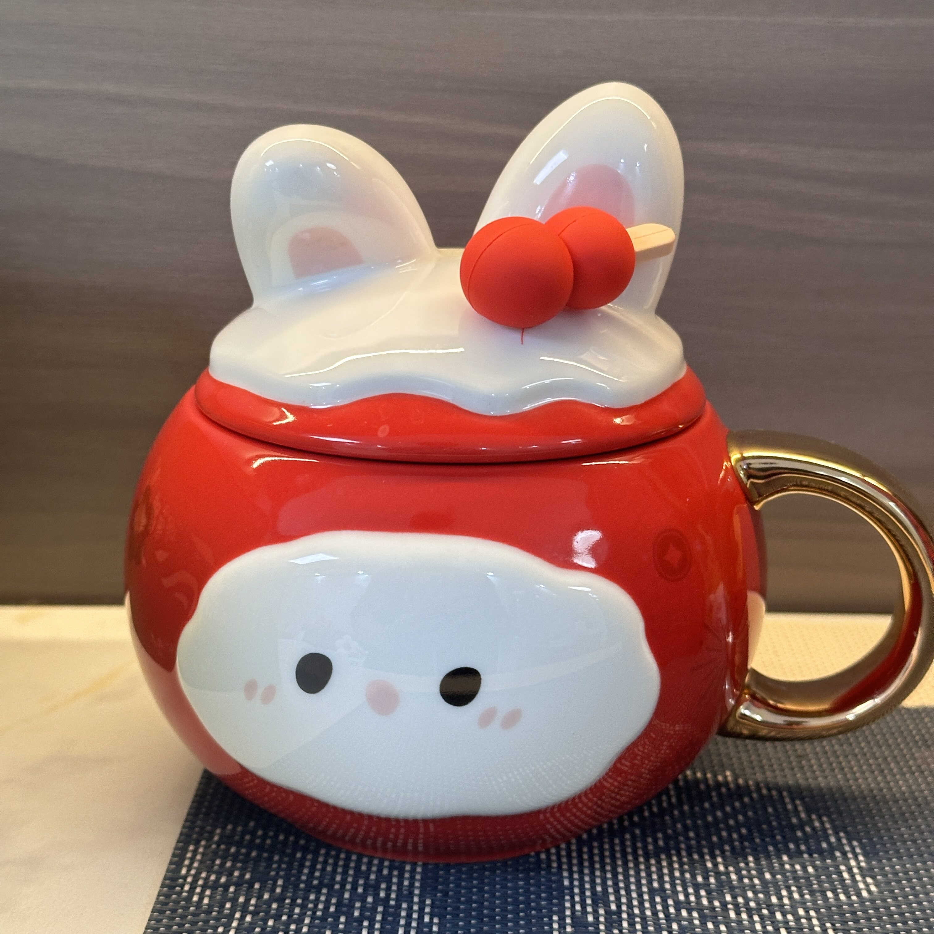 COSTA马克杯HAPPY兔YOU陶瓷可爱咖啡杯带盖创意高颜值绝版现货