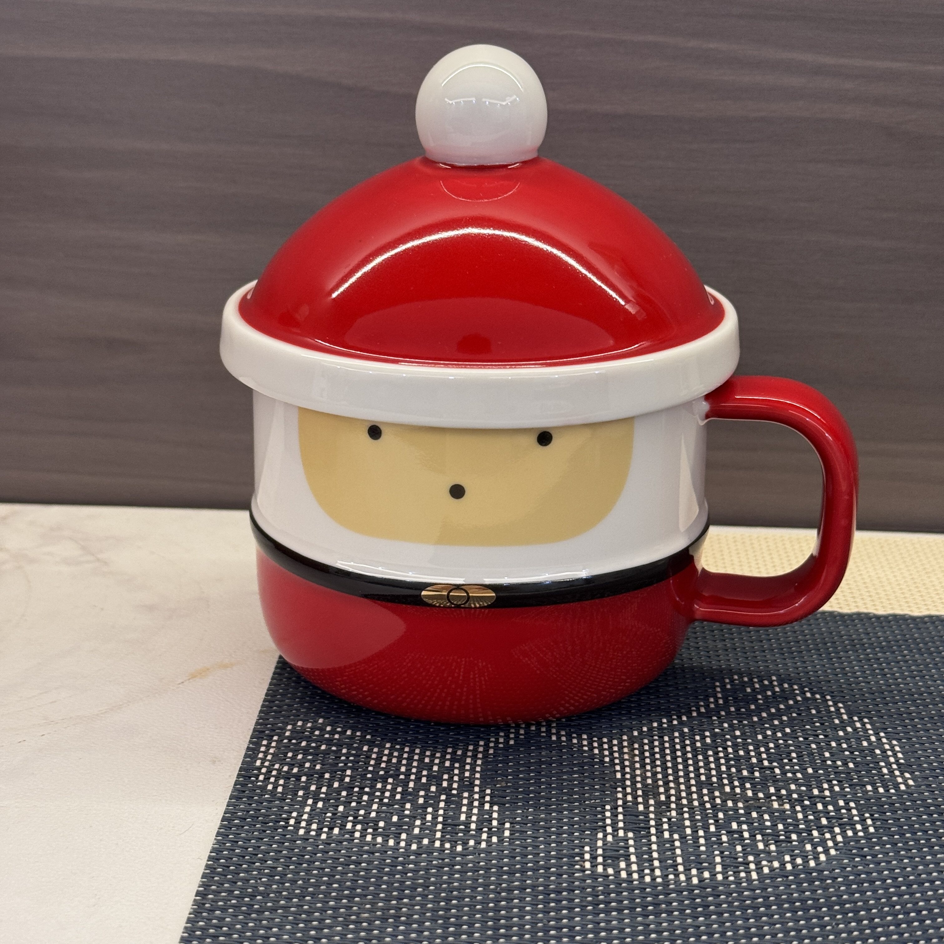 COSTA礼物精灵马克杯280ml红色带盖陶瓷杯节日限定喝水杯送礼杯子图片