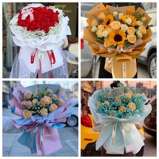 红玫瑰鲜花情人节生日表白花束礼物云南昭通市昭阳区鲁甸县巧家县