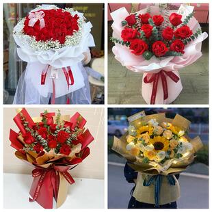 红玫瑰鲜花情人节生日表白花束礼物云南昭通市盐津大关永善绥江县