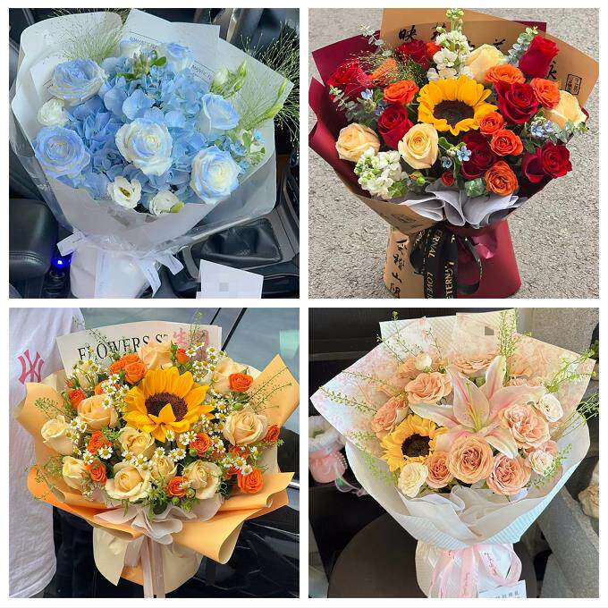 99朵玫瑰花束妇女节向日葵生日鲜花山东青岛市胶州市平度市莱西市