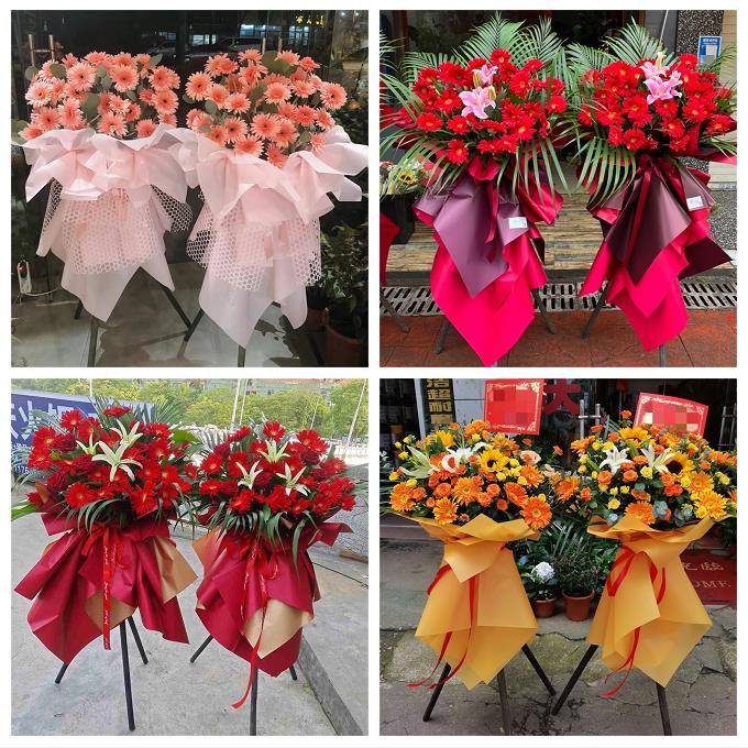 新店开张开业花篮北京石景山区金顶街广宁五里坨同城速递鲜花庆典