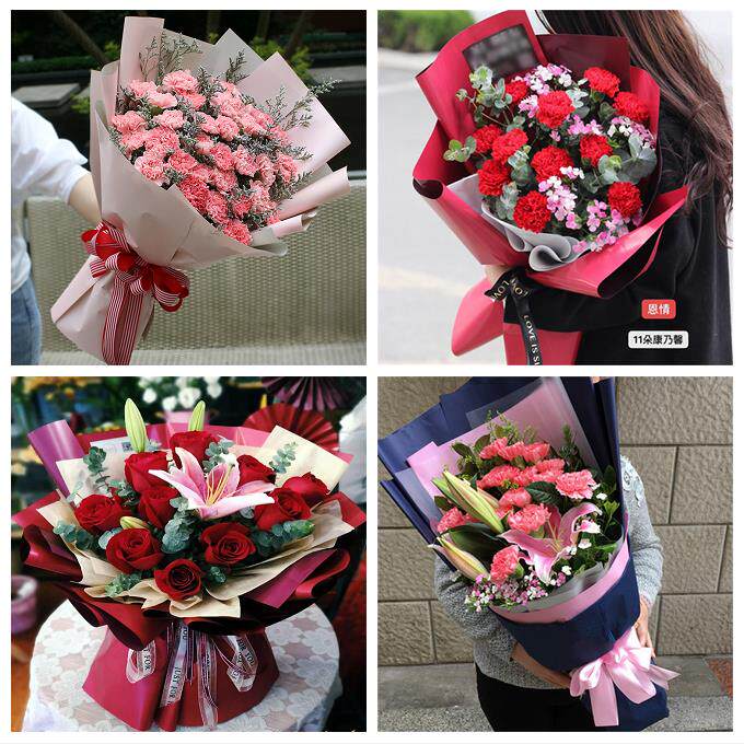 玫瑰百合向日葵康乃馨鲜花山东枣庄市市中区薛城区峄城区同城速递