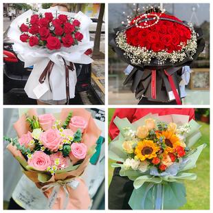 红玫瑰鲜花情人节生日表白花束礼物江西景德镇市昌江区珠山区附近