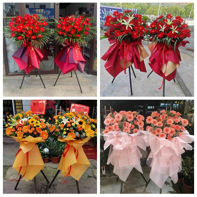 新店开张开业花篮上海市松江区中山广富林九里亭同城速递鲜花庆典