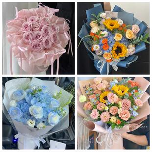 99朵玫瑰花束妇女节向日葵生日鲜花山西临汾市尧都区曲沃县翼城县