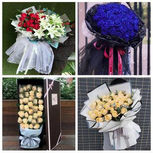 520情人节红玫瑰鲜花生日花束江苏南京市浦口区栖霞雨花台区同城