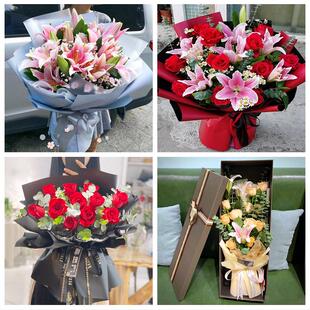 520情人节红玫瑰鲜花生日花束石河子阿拉尔图木舒克五家渠市同城