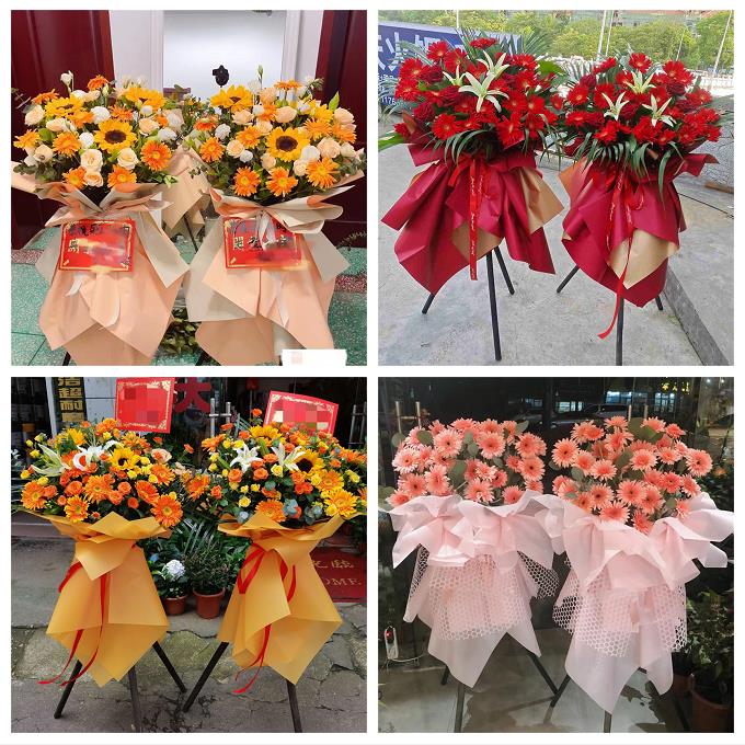 新店开张开业花篮上海虹口区嘉兴路北外滩江湾镇同城速递鲜花庆典