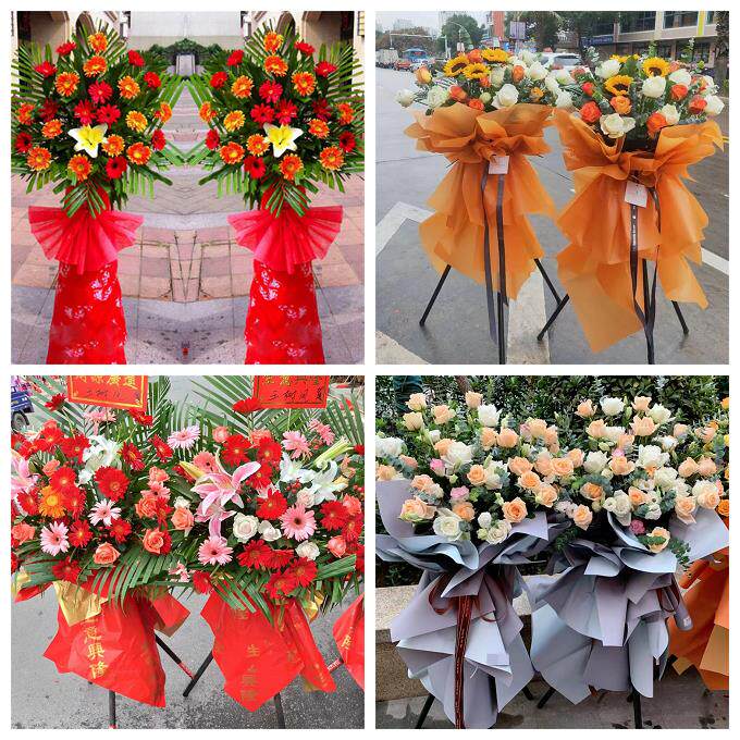 新店开张开业花篮广东江门市蓬江区江海区新会区同城速递鲜花庆典