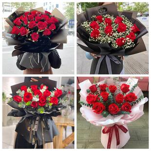 红玫瑰鲜花情人节生日表白花束礼物江西抚州市临川区东乡区南城县