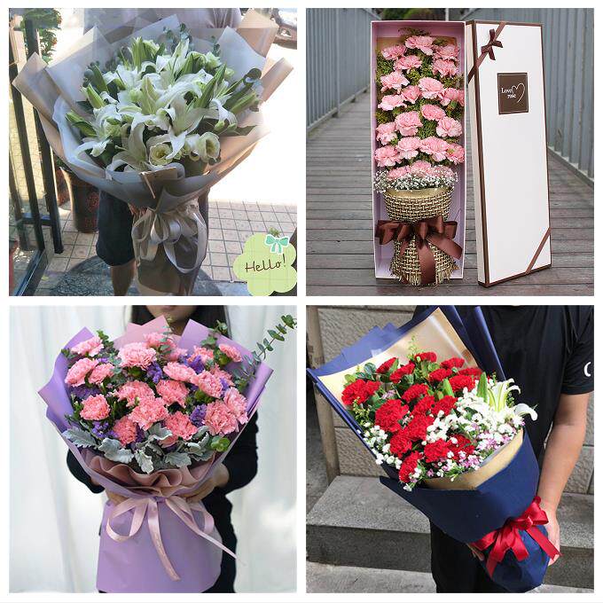 玫瑰百合向日葵康乃馨鲜花黑龙江绥化青冈庆安明水绥棱县同城速递