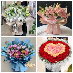 520情人节红玫瑰鲜花生日花束河南省商丘市睢县宁陵县柘城县同城