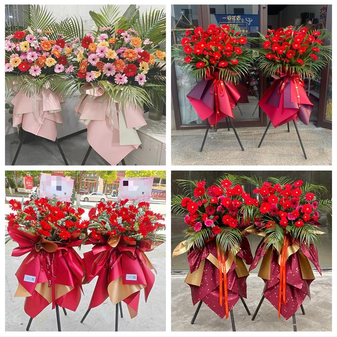 新店开张开业花篮宁夏中卫市沙坡头区中宁海原县同城速递鲜花庆典