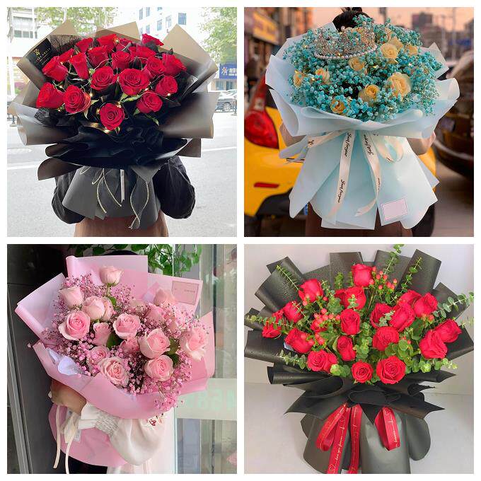 红玫瑰鲜花情人节生日表白花束礼物山东淄博周村区桓台高青沂源县