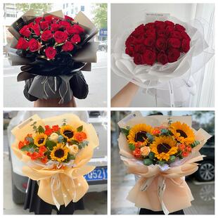 红玫瑰鲜花情人节生日表白花束礼物山东威海环翠文登区荣成乳山市