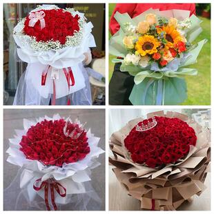 红玫瑰鲜花情人节生日表白花束礼物云南省德宏州盈江县陇川县附近