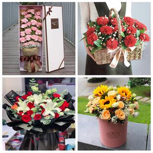 玫瑰百合向日葵康乃馨鲜花湖南郴州汝城桂东安仁县资兴市同城速递
