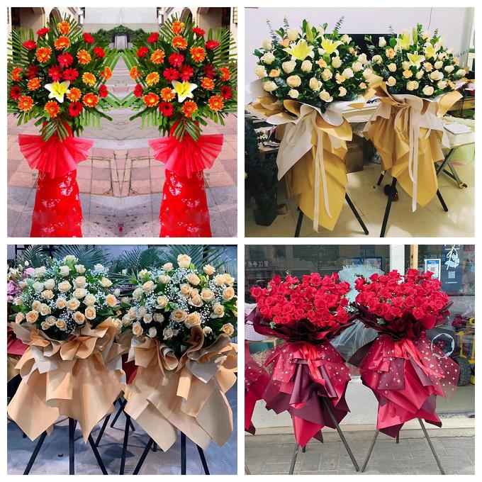 新店开张开业花篮鲜花同城速递上门广东深圳市宝安区新桥松岗燕罗