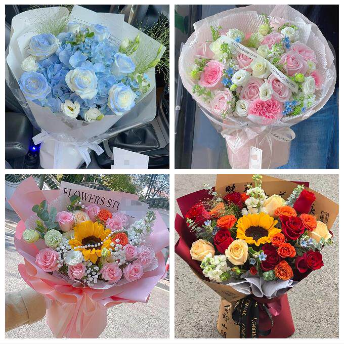 99朵玫瑰花束妇女节向日葵生日鲜花山东青岛市崂山李沧城阳即墨区