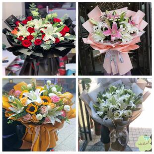 520情人节红玫瑰鲜花生日花束四川阿坝汶川九寨沟县马尔康市同城