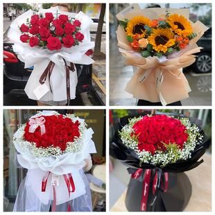红玫瑰鲜花情人节生日表白花束礼物福建宁德市蕉城区霞浦县古田县