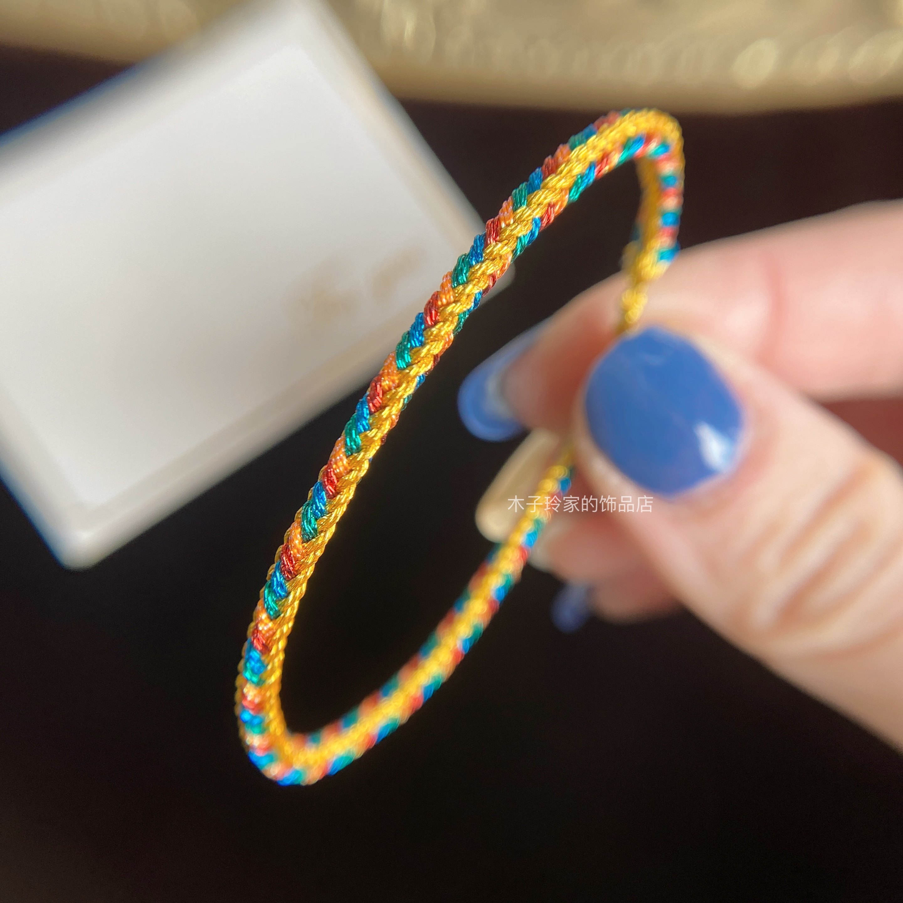 五彩绳五色绳彩虹手绳订做成品材料包diy儿童款编织小红书抖音,饰品/流行首饰/时尚饰品新,手链,淘宝优惠券,粉丝福利购,淘宝优惠卷