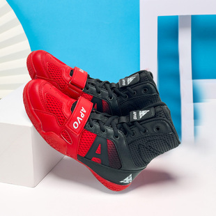 儿童摔跤鞋散打跆拳道格斗鞋拳击鞋男童女童青少年武术训练搏击鞋