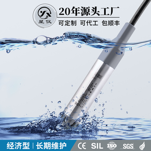 星仪CYW09投入式液位变送器304不锈钢316L隔离膜片扩散硅传感器