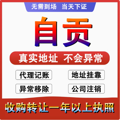 自贡自流井容县富顺县公司 个体户注册代账变更注销 营业执照减资