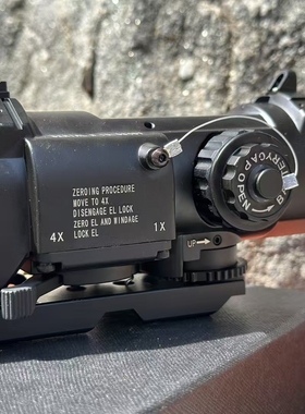 DR广角火车头1-4X32F4倍快拆带灯 1-4倍切换望远镜弓弹配件玩具