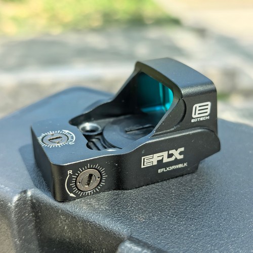 EFLX 550 rmr红点孔位金属高透虹膜多层胶合玻璃镜片弹弓玩具备件