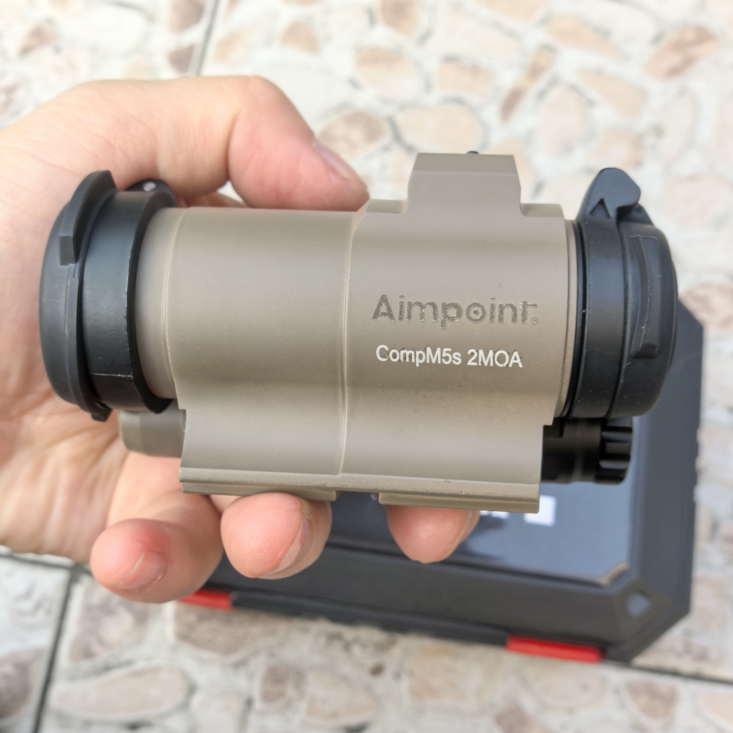 EG  Aimpoint  M5S红点全息金属高清模型挂墙弹弓玩具配件