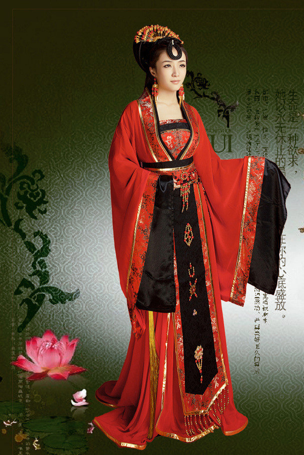 新款古装服装贵妃唐朝皇后仙女拖尾演出服李玉刚古代写真服饰汉服