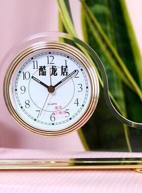 纯黄铜金色座钟德国机芯卧室书房