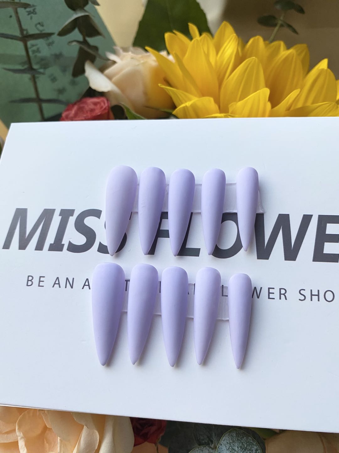 藕粉色磨砂孕妇可拆卸穿戴式美甲