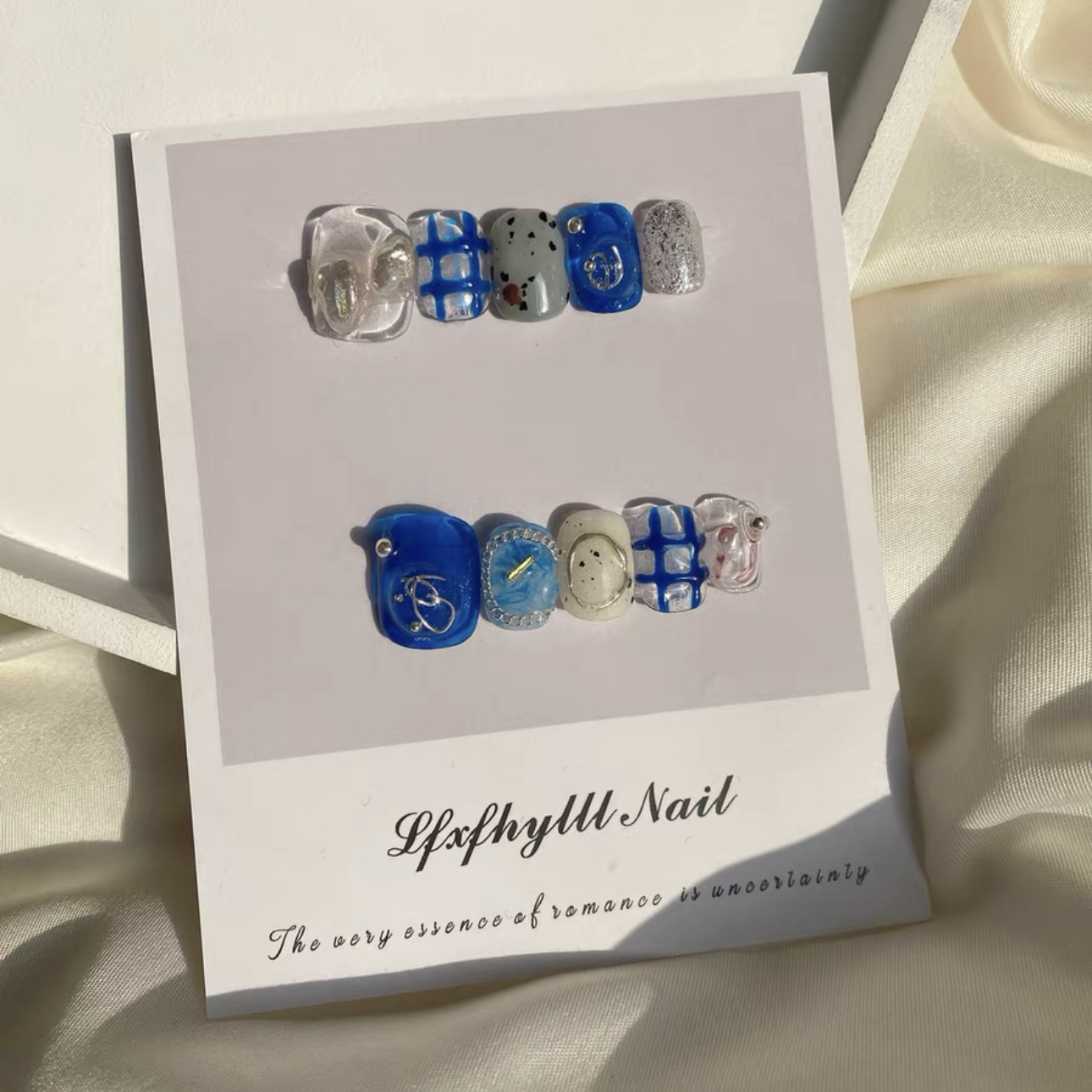 夏季陨石美甲克莱因高级小红书